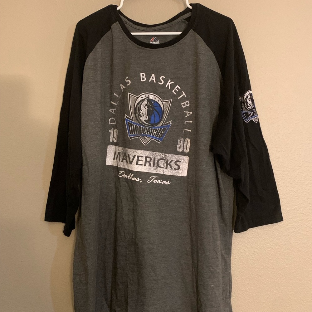 Mens 2XL Majestic Dallas Maverick’s Long Sleeve